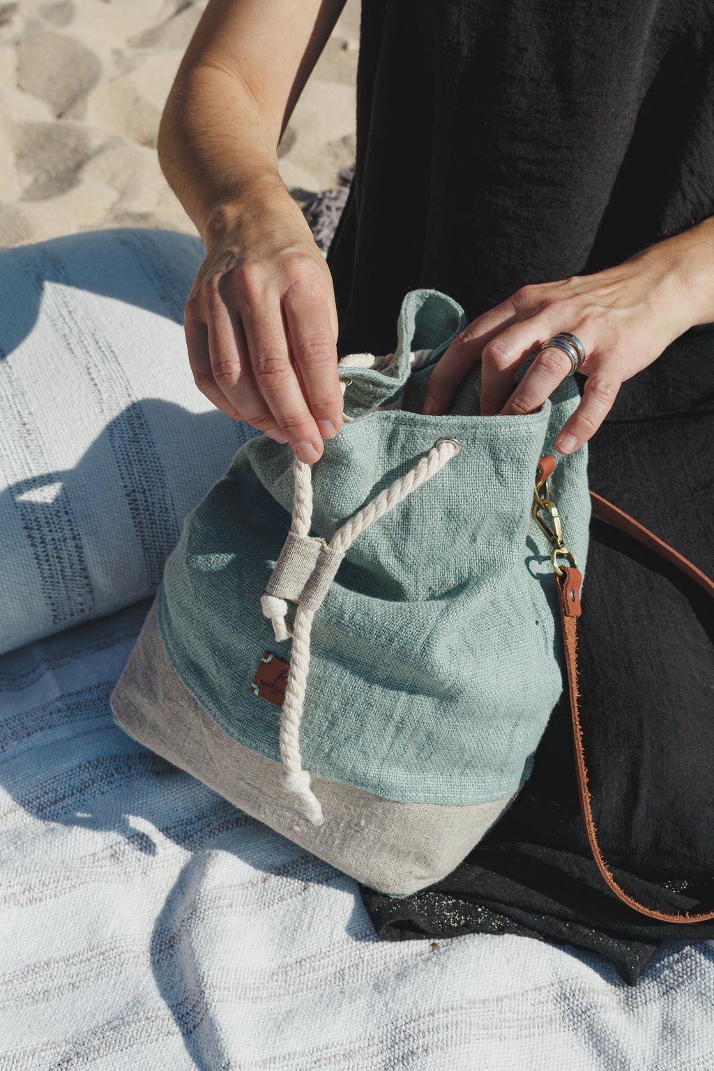 Bucket bag: green (sample)