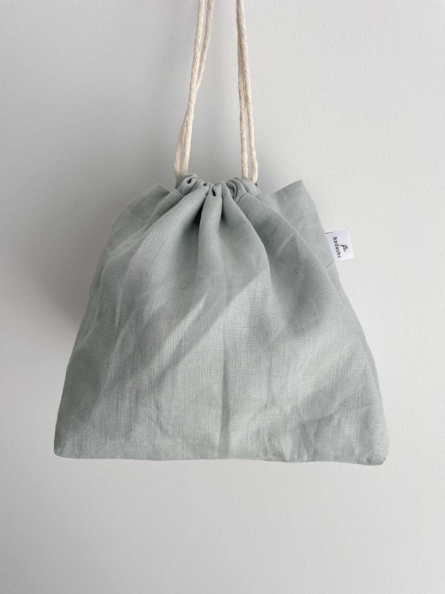 Drawstring bag: Uni - creamy green