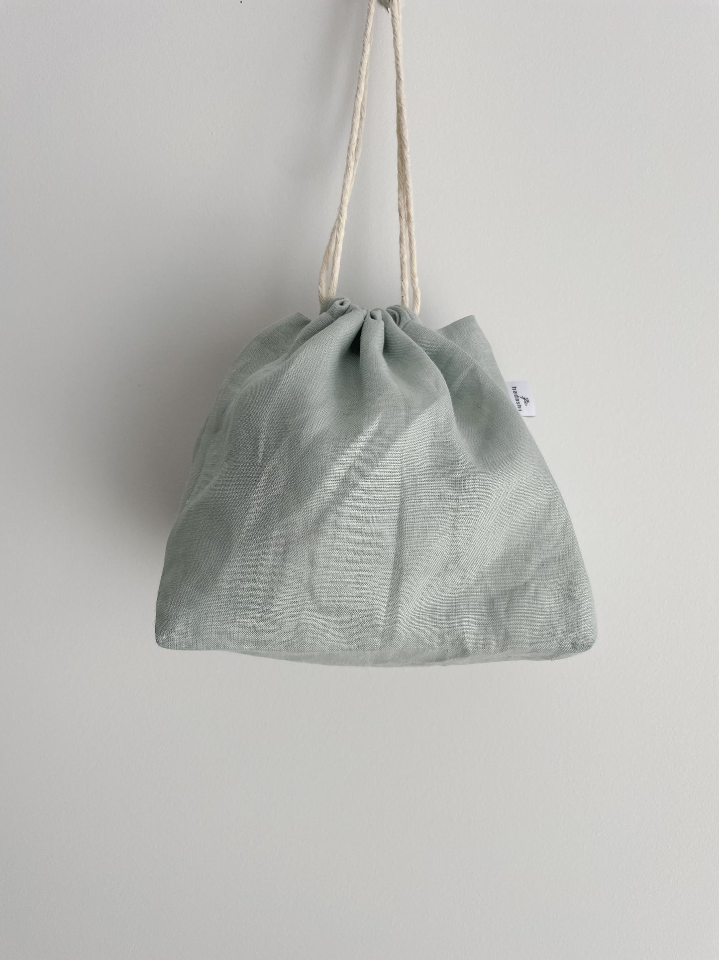 Drawstring bag: Uni - creamy green