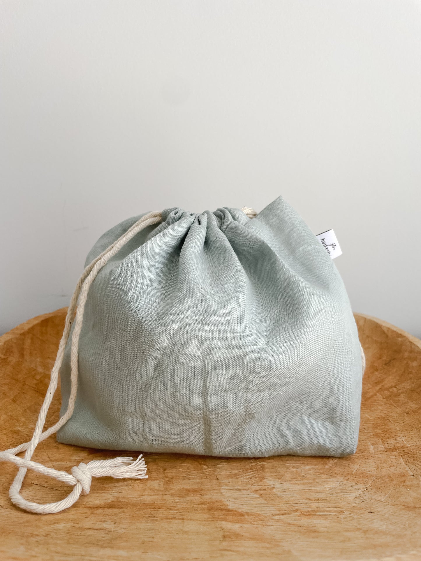 Drawstring bag: Uni - creamy green