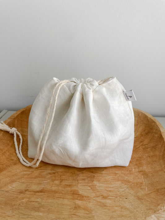 Drawstring bag: Uni - white