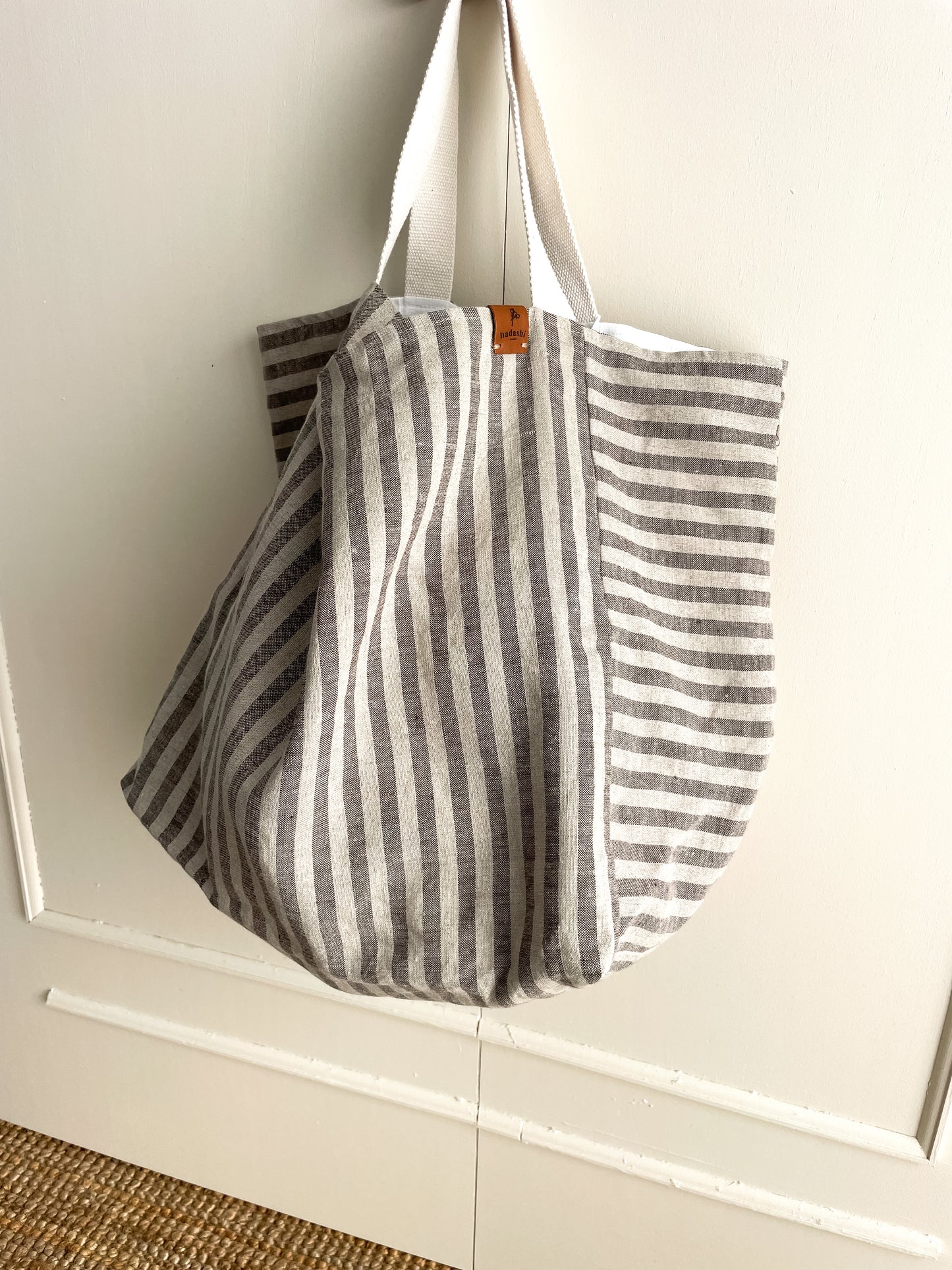 Takai bag: stripes in natural