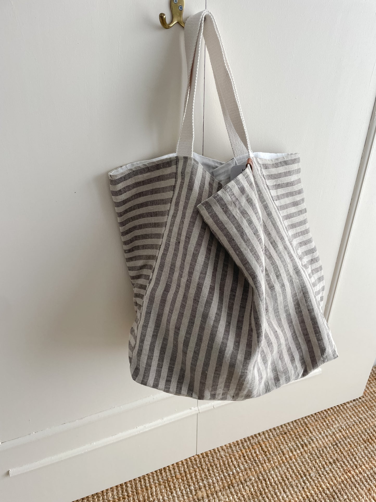 Takai bag: stripes in natural