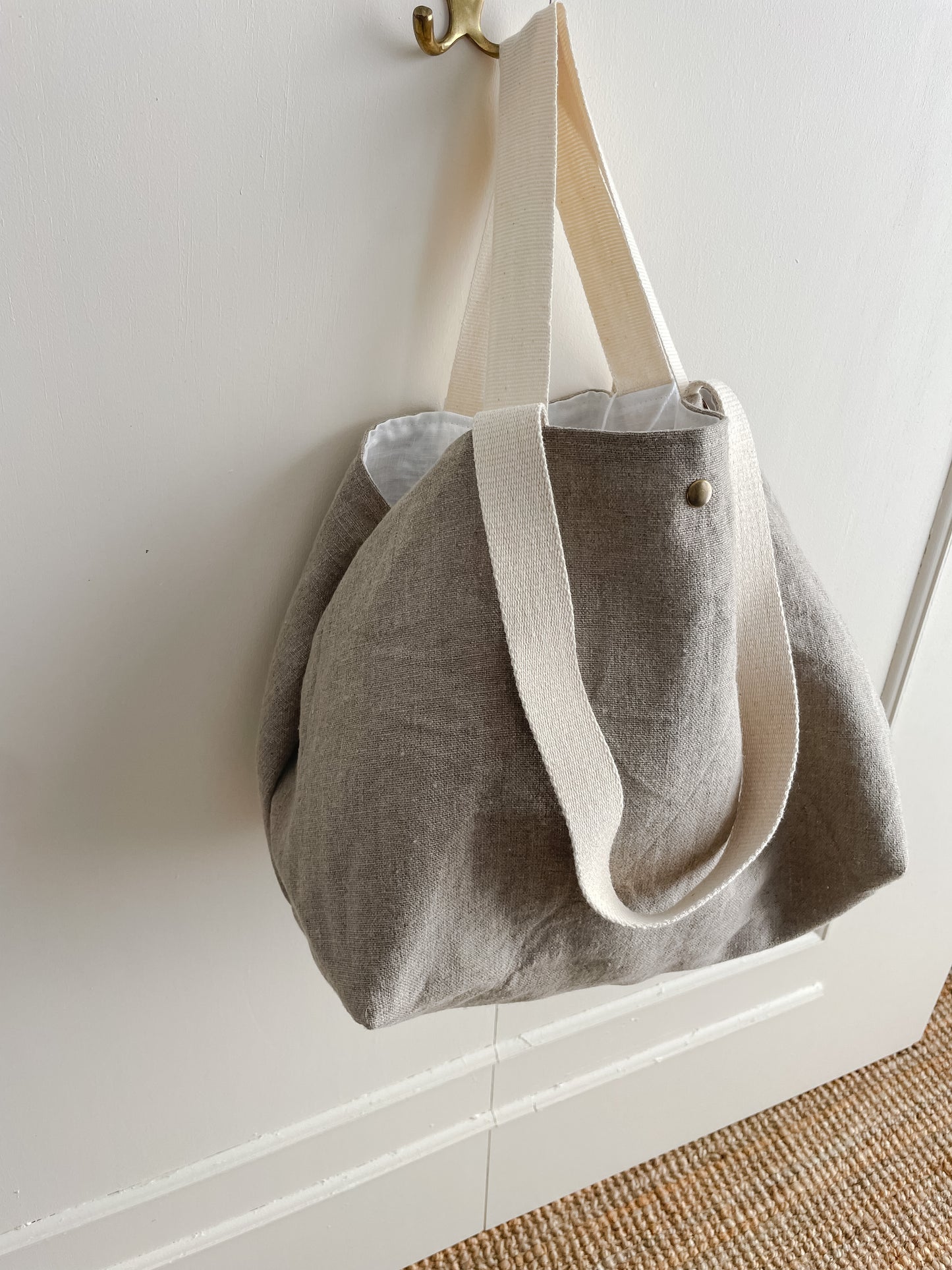 PETITE bag: natural (2 sets of handles)