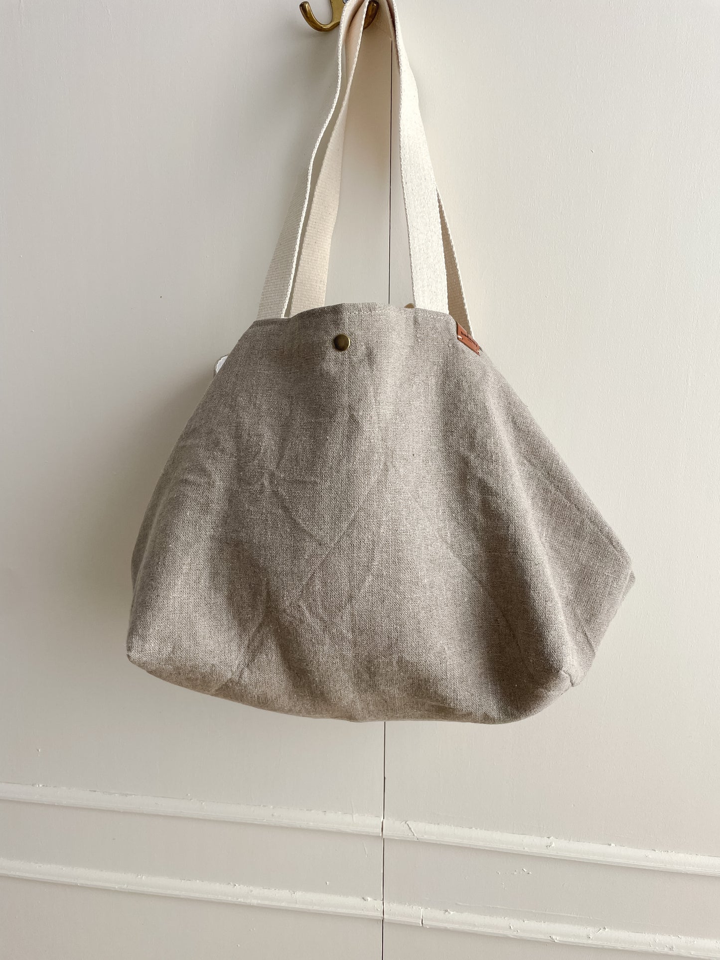 PETITE bag: natural (2 sets of handles)