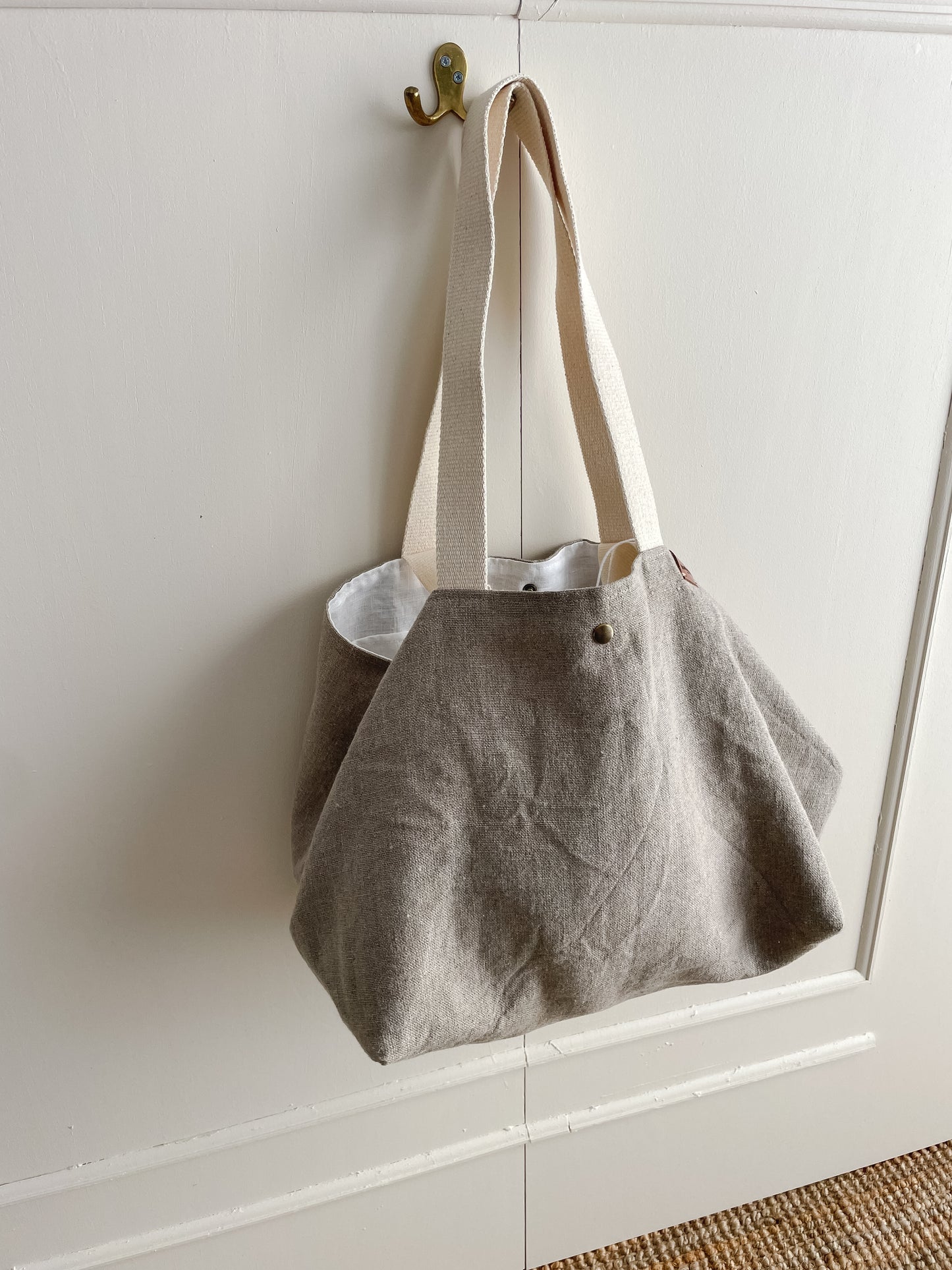 PETITE bag: natural (2 sets of handles)