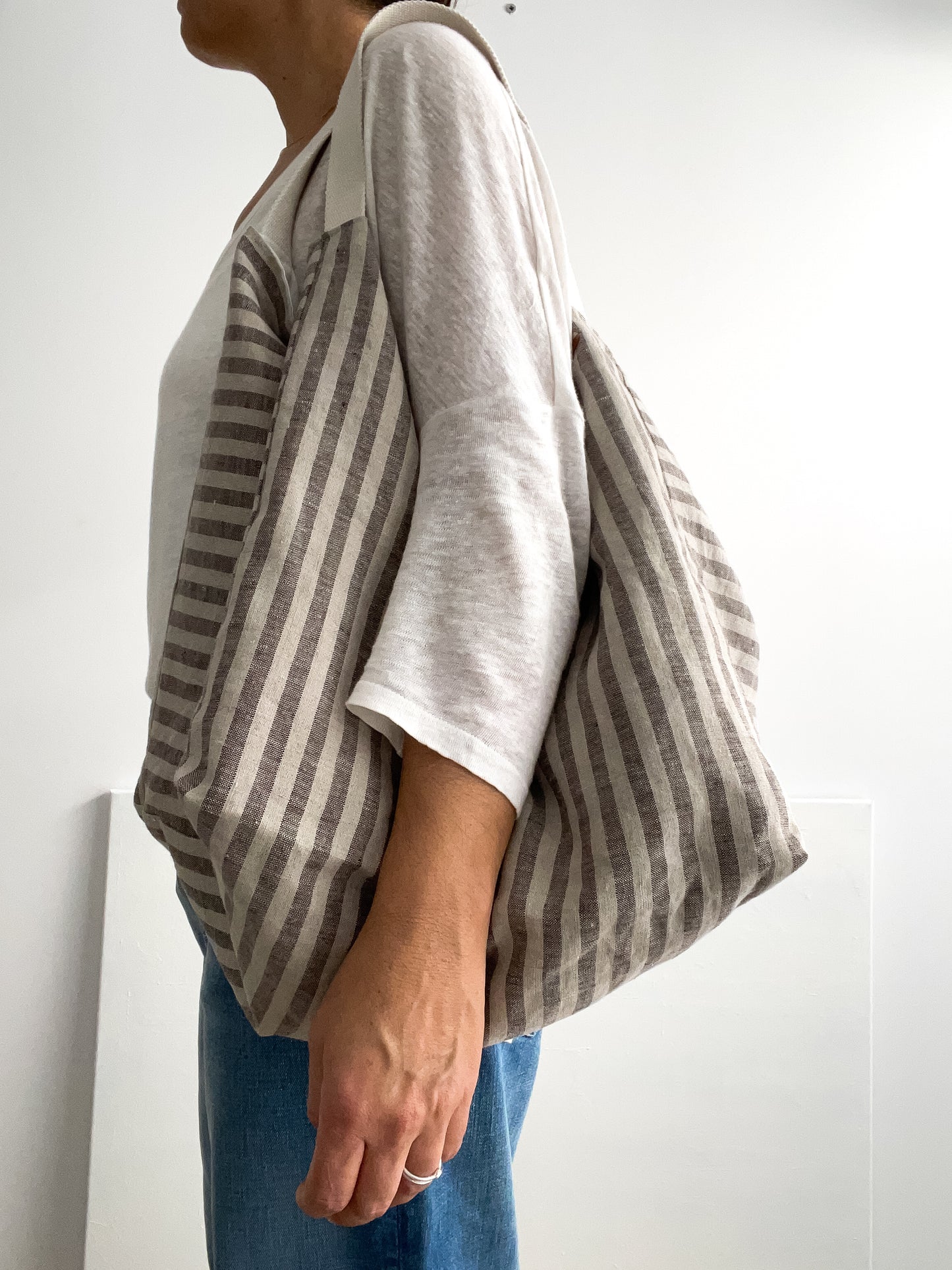 Takai bag: stripes in natural