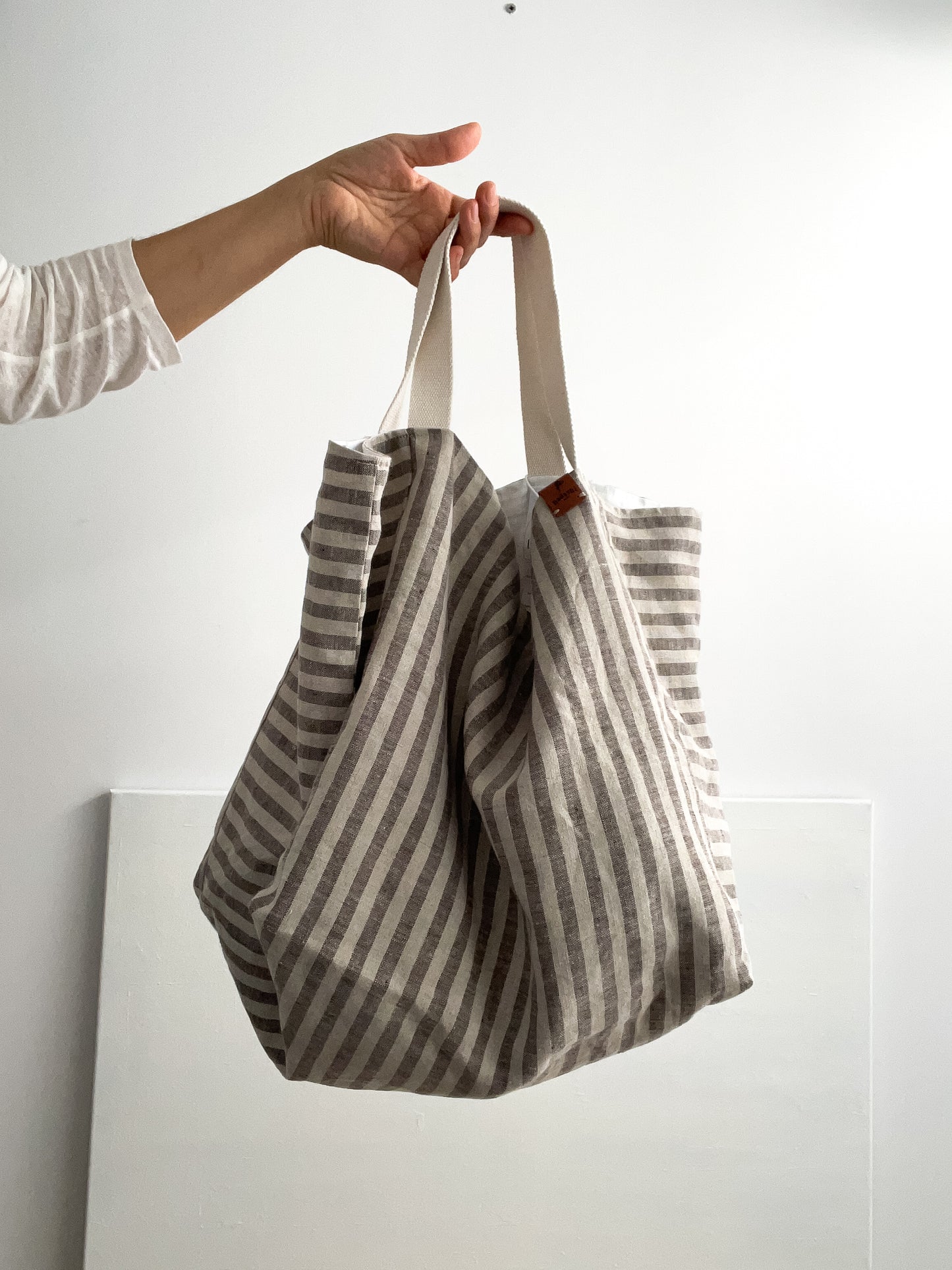 Takai bag: stripes in natural