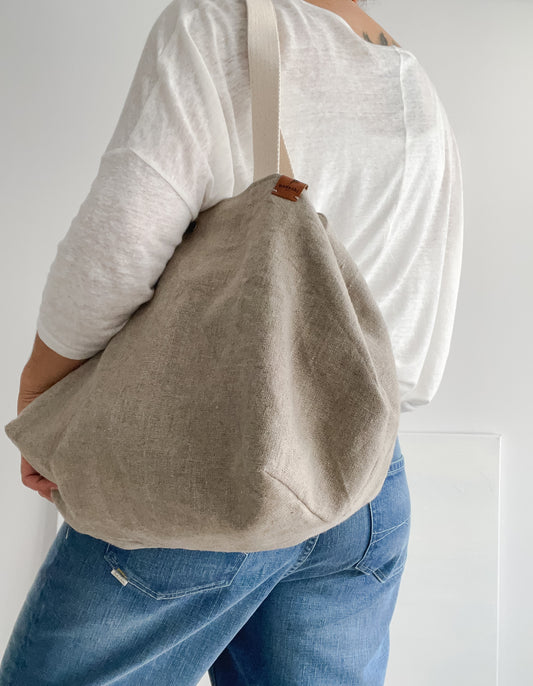 PETITE bag: natural (2 sets of handles)