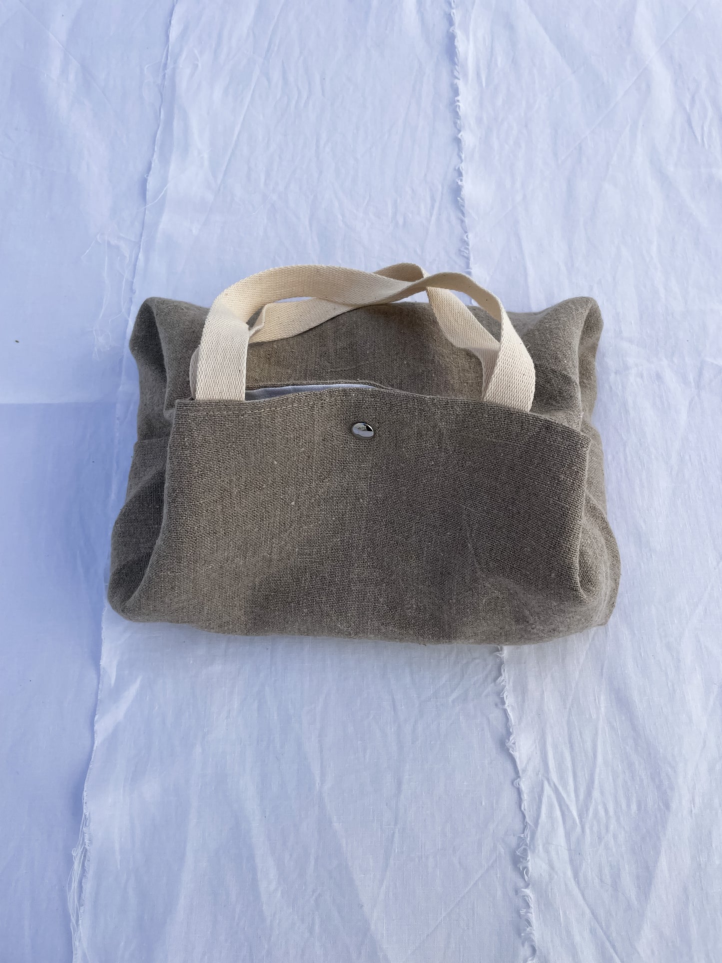 MINI beach bag: natural