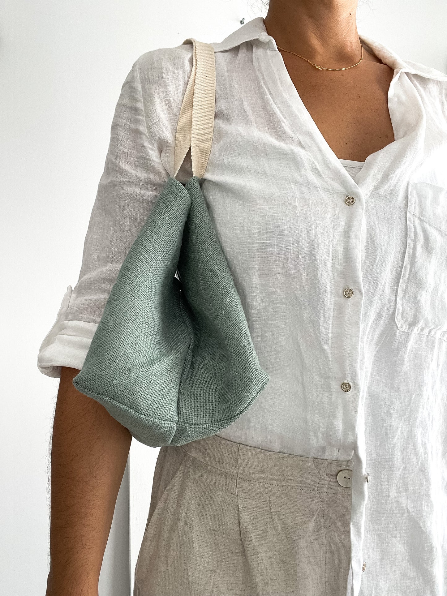 MINI beach bag: green