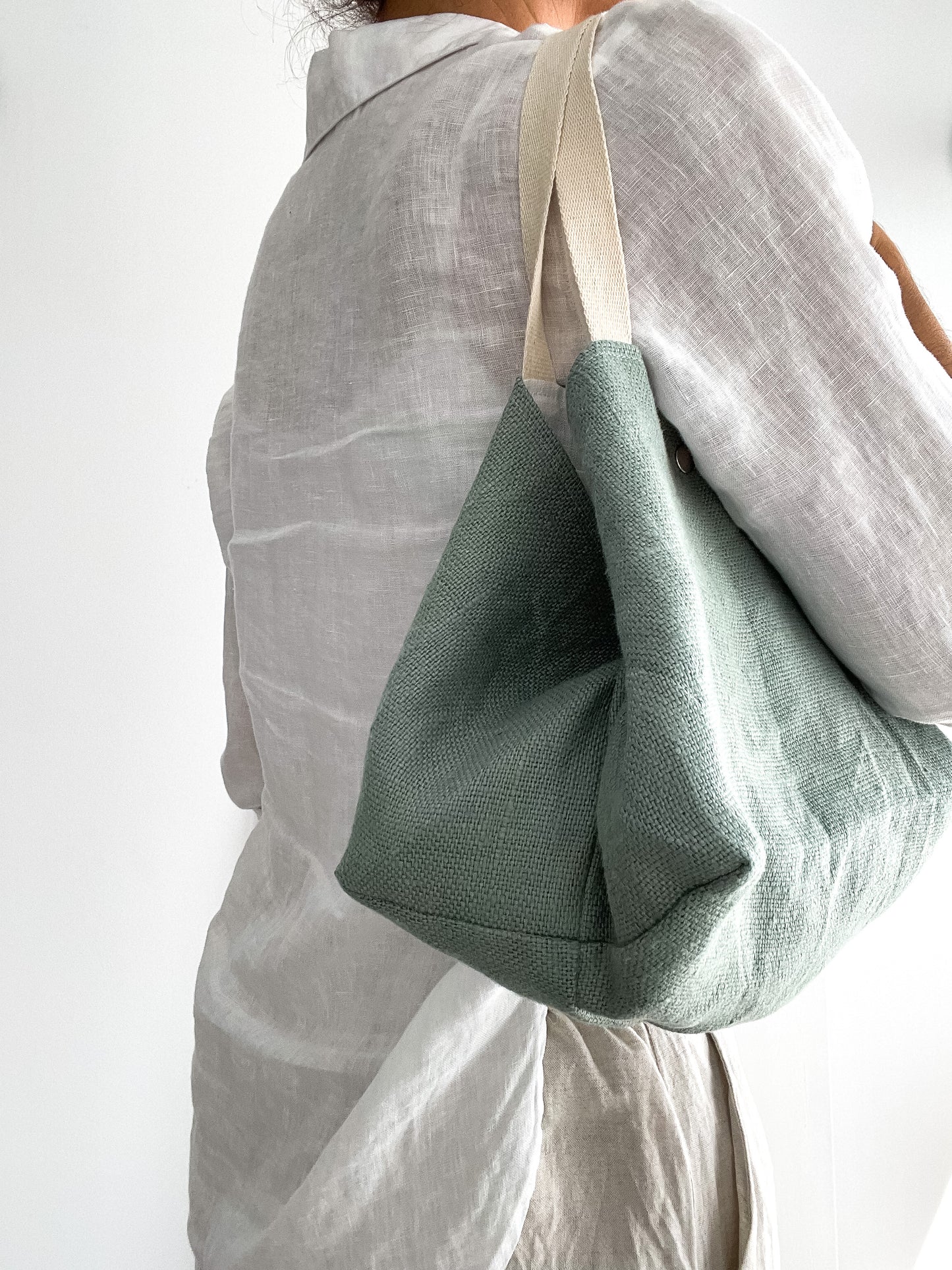 MINI beach bag: green