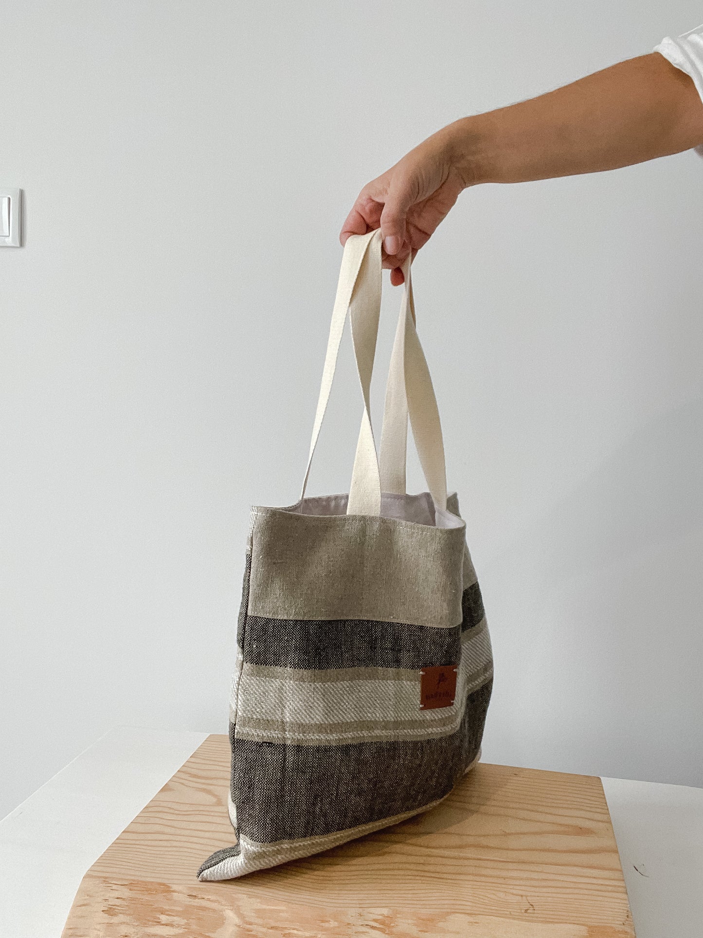 Market tote (vertical stripes)