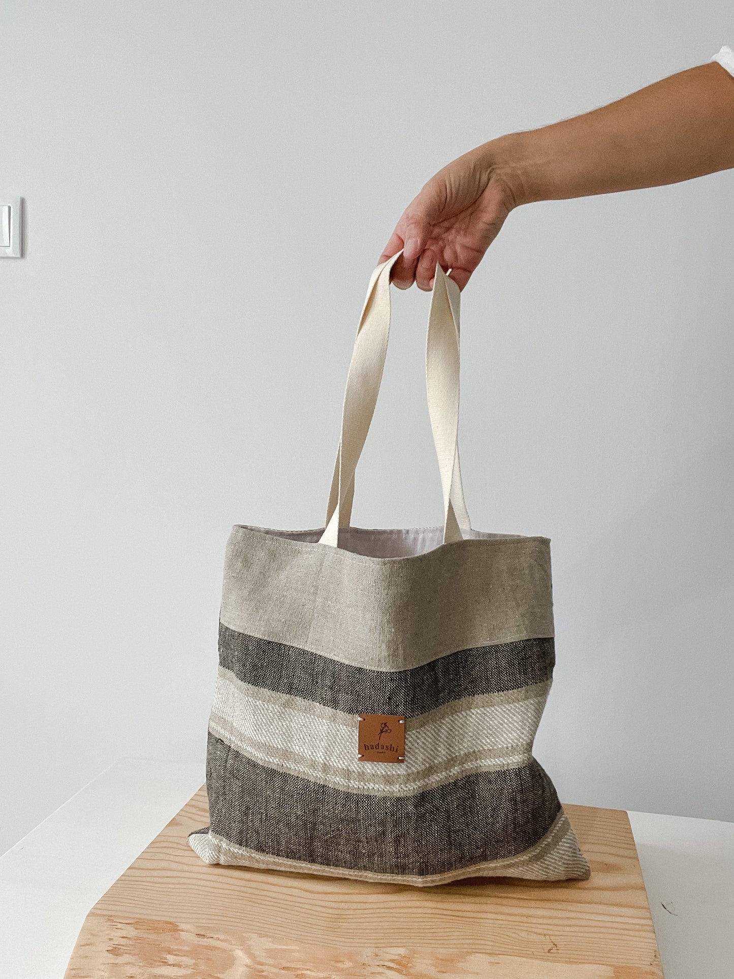 Market tote (horizontal stripes)