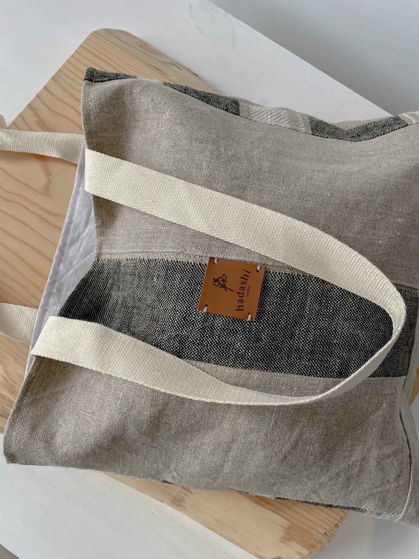 Market tote (vertical stripes)