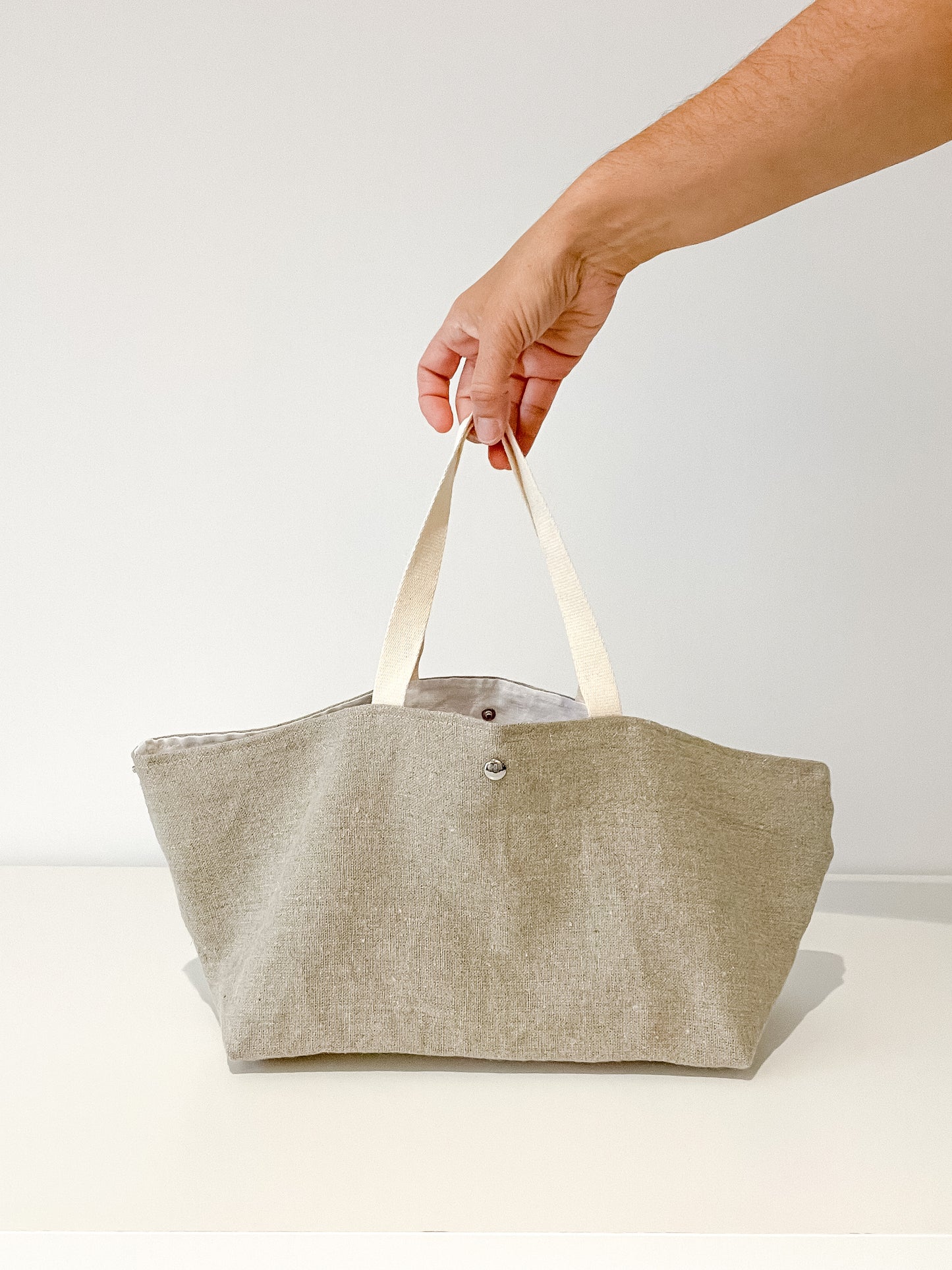 MINI beach bag: natural